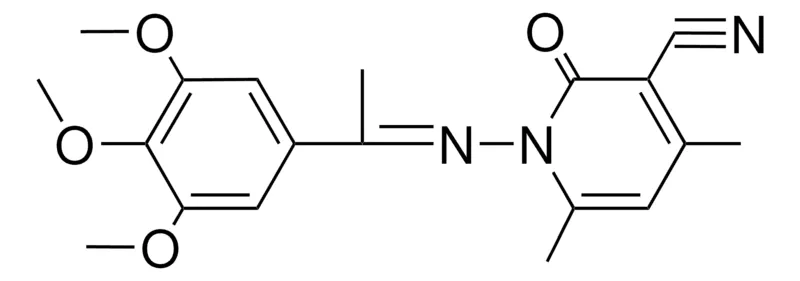 Sigma-Aldrich 3-CYANO-4,6-DIMETHYL-1-(A-ME-3,4,5--TRIMETHOXYBENZYLIDENEAMINO)-2(1H)-PYRIDINE,AldrichCPR