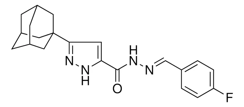 Sigma-Aldrich 5-ADAMANTAN-1-YL-2H-PYRAZOLE-3-CARBOXYLIC ACID (4-FLUORO-BENZYLIDENE)-HYDRAZIDE，AldrichCPR