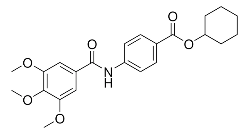 Sigma-Aldrich 4-(3,4,5-TRIMETHOXY-BENZOYLAMINO)-BENZOIC ACID CYCLOHEXYL ESTER,AldrichCPR