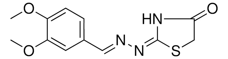 Sigma-Aldrich 2-((3,4-DIMETHOXY-BENZYLIDENE)-HYDRAZONO)-THIAZOLIDIN-4-ONE,AldrichCPR