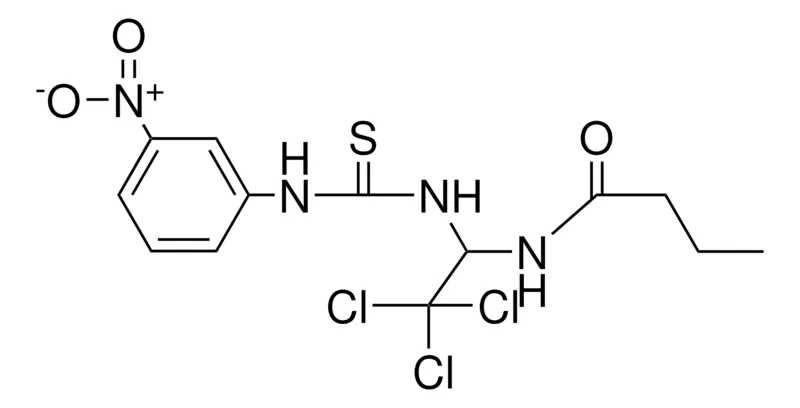 Sigma-Aldrich N-(2,2,2-TRICHLORO-1-(3-(3-NITRO-PHENYL)-THIOUREIDO)-ETHYL)-BUTYRAMIDE,AldrichCPR