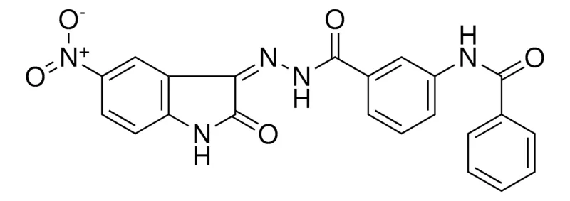 Sigma-Aldrich N-(3-(5-NITRO-2-OXO-1,2-2H-INDOL-3-YLIDENE-HYDRAZINOCARBONYL)-PHENYL)-BENZAMIDE,AldrichCPR