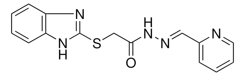 Sigma-Aldrich 2-(1H-BENZOIMIDAZOL-2-YLSULFANYL)-ACETIC ACID PYRIDIN-2-YLMETHYLENE-HYDRAZIDE,AldrichCPR