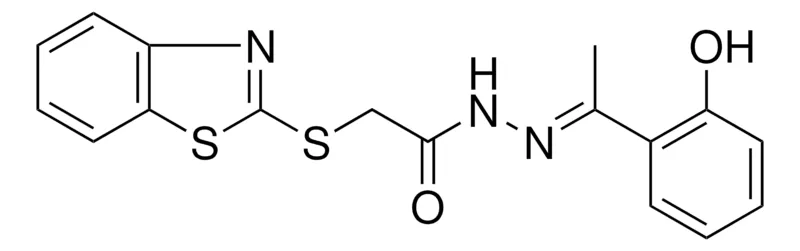 Sigma-Aldrich 2-(BENZOTHIAZOL-2-YLSULFANYL)-ACETIC ACID (1-(2-HO-PHENYL)-ETHYLIDENE)-HYDRAZIDE,AldrichCPR