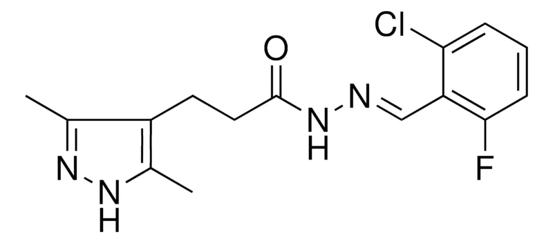Sigma-Aldrich 3-(3,5-DIMETHYL-1H-PYRAZOL-4-YL)-PROPIONIC ACID (2-CL-6-F-BENZYLIDENE)-HYDRAZIDE,AldrichCPR
