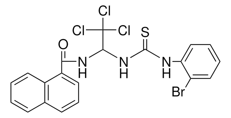 Sigma-Aldrich NAPHTHALENE-CARBOXYLIC ACID (1-(3-(BR-PH)-THIOUREIDO)-2,2,2-TRICHLORO-ET)-AMIDE,AldrichCPR