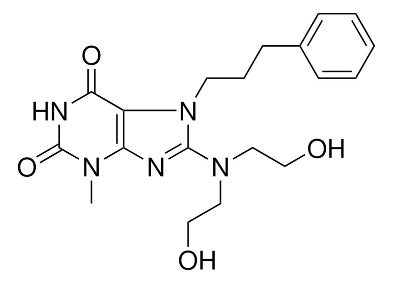 Sigma-Aldrich 8-(BIS(2-HO-ET)AMINO)-3-ME-7-(3-PHENYLPROPYL)-3,7-DIHYDRO-1H-PURINE-2,6-DIONE,AldrichCPR