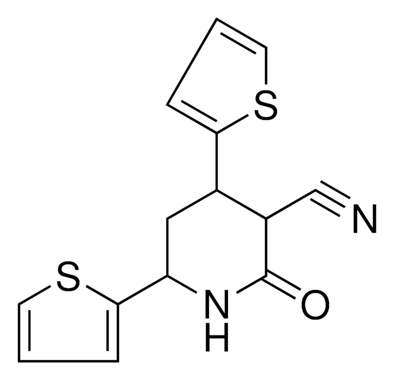 Sigma-Aldrich 2-OXO-4,6-DI-THIOPHEN-2-YL-PIPERIDINE-3-CARBONITRILE,AldrichCPR