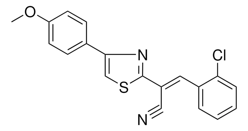 Sigma-Aldrich 3-(2-CHLORO-PHENYL)-2-(4-(4-METHOXY-PHENYL)-THIAZOL-2-YL)-ACRYLONITRILE,AldrichCPR