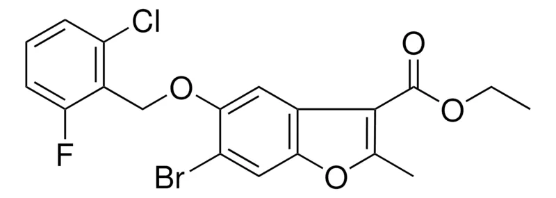 Sigma-Aldrich ET 6-BROMO-5-((2-CHLORO-6-FLUOROBENZYL)OXY)-2-METHYL-1-BENZOFURAN-3-CARBOXYLATE,AldrichCPR