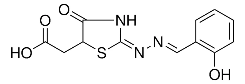 Sigma-Aldrich (2-((2-HYDROXY-BENZYLIDENE)-HYDRAZONO)-4-OXO-THIAZOLIDIN-5-YL)-ACETIC ACID,AldrichCPR
