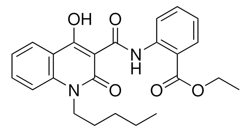 Sigma-Aldrich 2-((4-HO-2-OXO-1-PENTYL-1,2-2H-QUINOLINE-3-CARBONYL)-AMINO)BENZOIC ACID ET ESTER,AldrichCPR