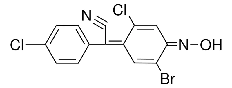 Sigma-Aldrich A-(BROMO-CHLORO-4-HYDROXYIMINO-CYCLOHEXADIENYLIDENE)-4-CHLOROPHENYLACETONITRILE,AldrichCPR