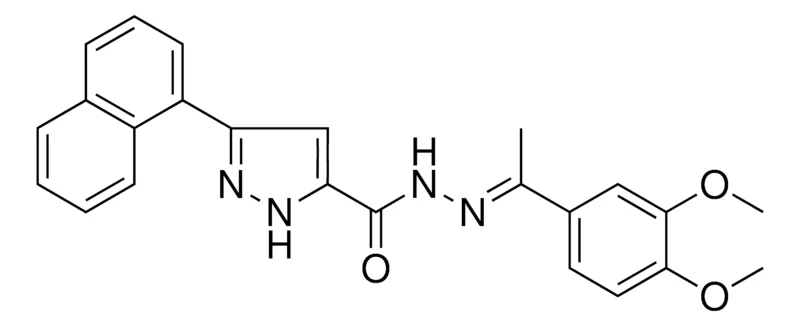 Sigma-Aldrich N'-[(E)-1-(3,4-DIMETHOXYPHENYL)ETHYLIDENE]-3-(1-NAPHTHYL)-1H-PYRAZOLE-5-CARBOHYDRAZIDE，AldrichCPR