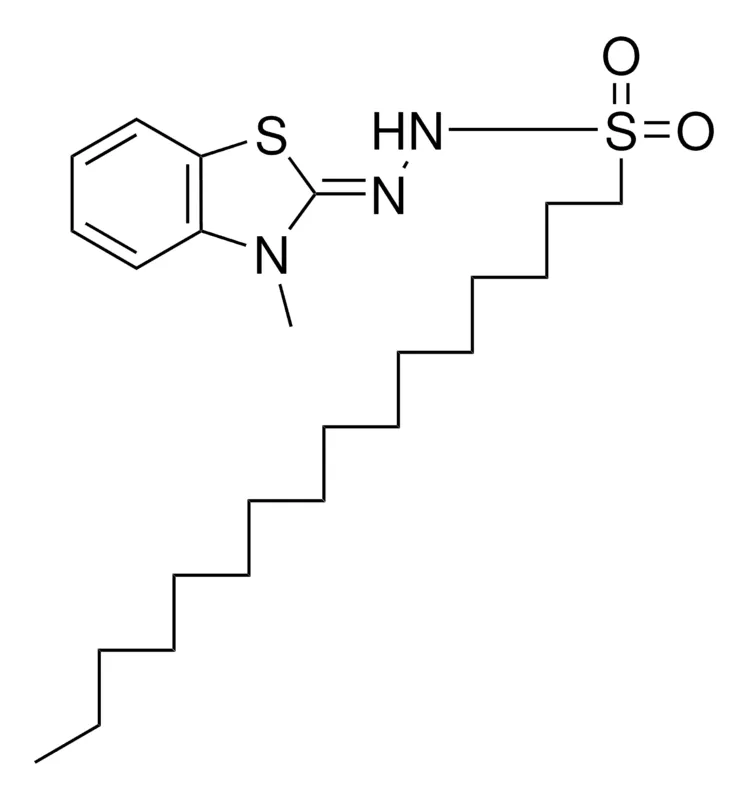Sigma-Aldrich 1-HEXADECANESULFONIC ACID (3-METHYL-2-BENZOTHIAZOLINYLIDENE)HYDRAZIDE,AldrichCPR