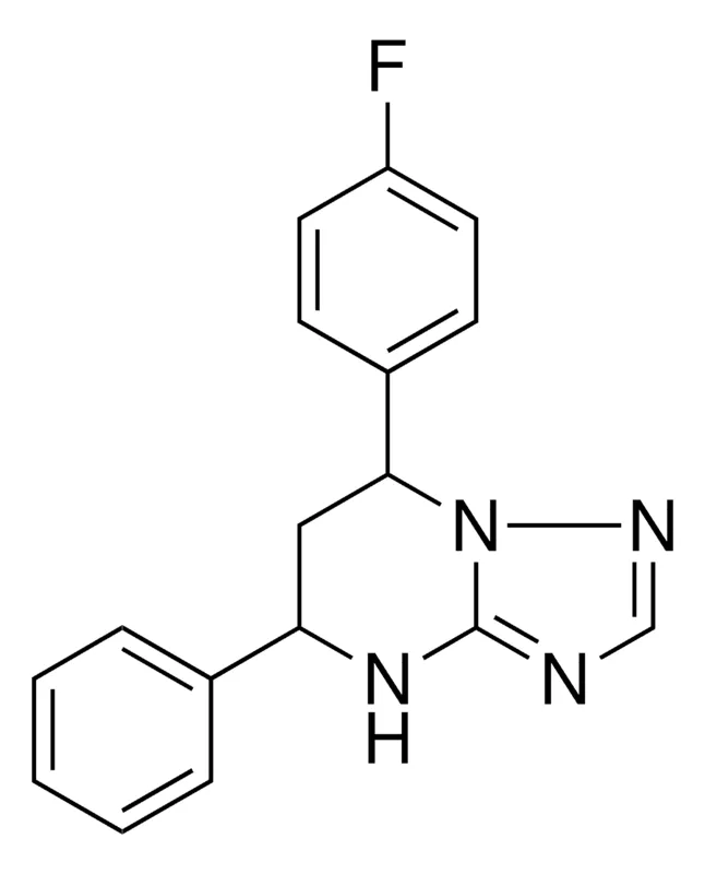 Sigma-Aldrich 7-(4-FLUOROPHENYL)-5-PHENYL-4,5,6,7-TETRAHYDRO(1,2,4)TRIAZOLO(1,5-A)PYRIMIDINE,AldrichCPR