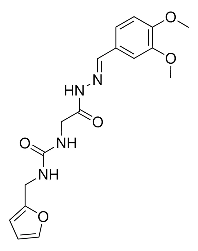 Sigma-Aldrich 2-(3-FURFURYLUREIDO)ACETIC (3,4-DIMETHOXYBENZYLIDENE)HYDRAZIDE,AldrichCPR