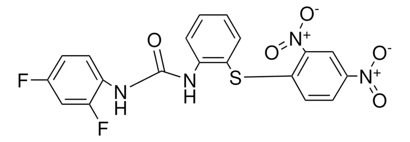 Sigma-Aldrich 1-(2,4-DIFLUOROPHENYL)-3-(2-(2,4-DINITROPHENYLTHIO)PHENYL)UREA,AldrichCPR