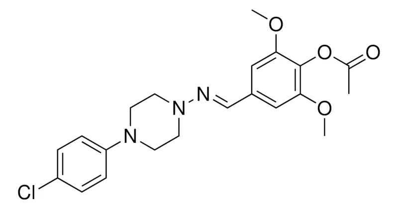 Sigma-Aldrich ACETIC ACID 4-((4-(4-CL-PH)-PIPERAZIN-1-YLIMINO)-ME)-2,6-DIMETHOXY-PHENYL ESTER,AldrichCPR