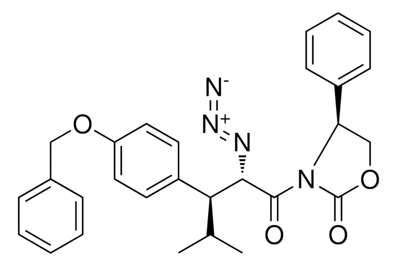 Sigma-Aldrich 3-(2-AZIDO-3-(4-BENZYLOXY-PHENYL)-4-METHYL-PENTANOYL)-4-PHENYL-OXAZOLIDIN-2-ONE，AldrichCPR