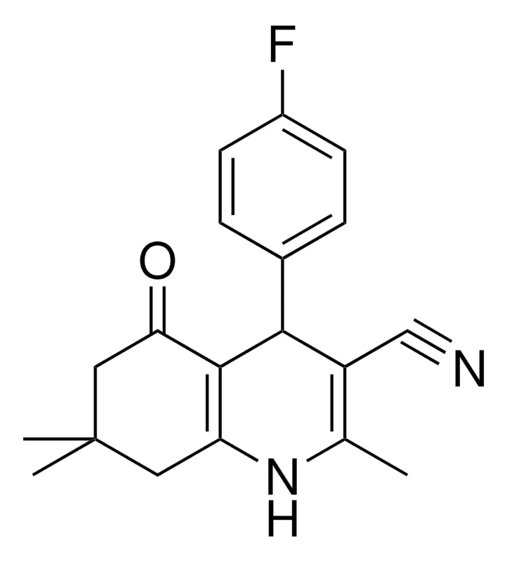 Sigma-Aldrich 4-(4-F-PH)-2,7,7-TRIMETHYL-5-OXO-1,4,5,6,7,8-HEXAHYDRO-QUINOLINE-3-CARBONITRILE,AldrichCPR