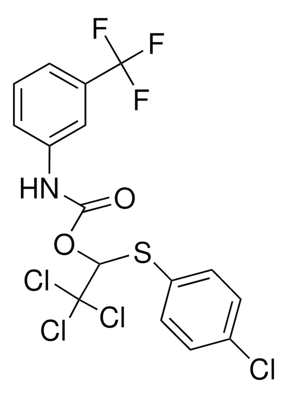 Sigma-Aldrich 1-(4-CHLOROPHENYLTHIO)-2,2,2-TRICHLOROETHYL N-(3-TRIFLUOROMETHYLPHENYL)CARBAMATE,AldrichCPR