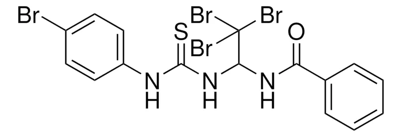 Sigma-Aldrich N-(2,2,2-TRIBROMO-1-(3-(4-BROMO-PHENYL)-THIOUREIDO)-ETHYL)-BENZAMIDE,AldrichCPR