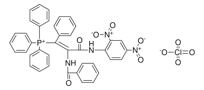 Sigma-Aldrich (BENZOYLAMINO-(DI-NO2-PHENYLCARBAMOYL)-PH-VINYL)-TRI-PH-PHOSPHONIUM, PERCHLORATE,AldrichCPR