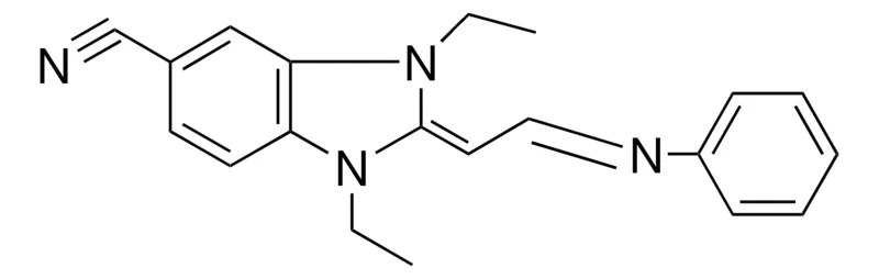 Sigma-Aldrich 1,3-DIETHYL-2,3-DIHYDRO-2-(2-(PHENYLIMINO)ETHYLIDENE)BENZIMIDAZOL-5-CARBONITRILE,AldrichCPR
