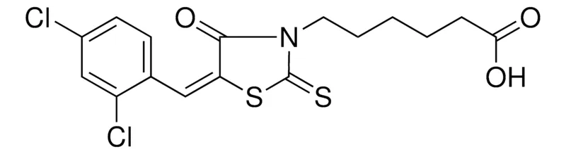 Sigma-Aldrich 6-(5-(2,4-DICHLOROBENZYLIDENE)-4-OXO-2-THIOXO-1,3-THIAZOLIDIN-3-YL)HEXANOIC ACID,AldrichCPR