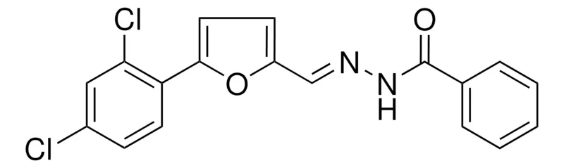 Sigma-Aldrich BENZOIC ACID (5-(2,4-DICHLORO-PHENYL)-FURAN-2-YLMETHYLENE)-HYDRAZIDE,AldrichCPR