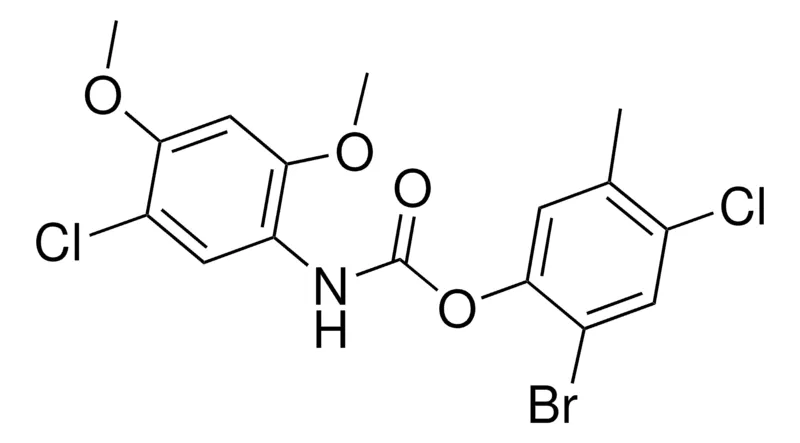 Sigma-Aldrich 2-BROMO-4-CHLORO-5-METHYLPHENYL N-(5-CHLORO-2,4-DIMETHOXYPHENYL)CARBAMATE,AldrichCPR