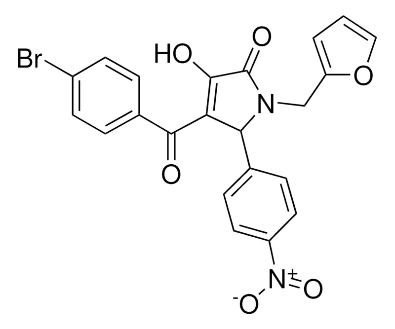 Sigma-Aldrich 4-(4-BROMOBENZOYL)-1-(2-FURYLMETHYL)-3-HYDROXY-5-(4-NITROPHENYL)-1,5-DIHYDRO-2H-PYRROL-2-ONE,AldrichCPR