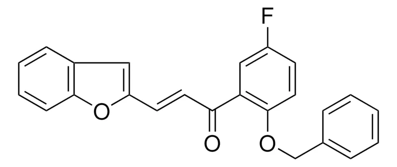 Sigma-Aldrich 3-BENZOFURAN-2-YL-1-(2-BENZYLOXY-5-FLUORO-PHENYL)-PROPENONE,AldrichCPR