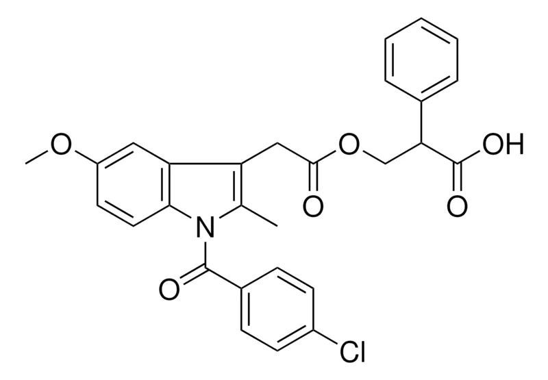 Sigma-Aldrich 3-(((1-(4-CHLOROBENZOYL)-5-MEO-2-ME-1H-INDOL-3-YL)AC)OXY)-2-PHENYLPROPANOIC ACID,AldrichCPR