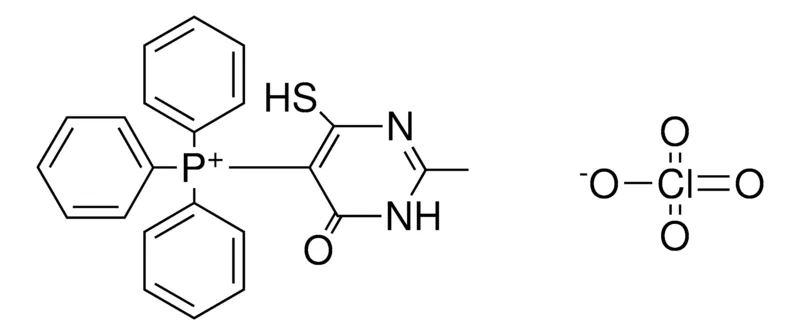 Sigma-Aldrich (4-MERCAPTO-2-ME-6-OXO-1,6-2H-PYRIMIDIN-5-YL)-TRIPHENYL-PHOSPHONIUM, PERCHLORATE,AldrichCPR
