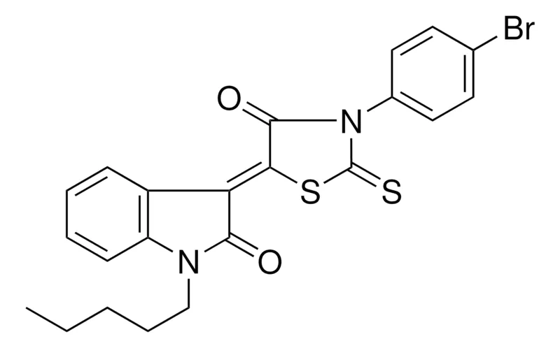 Sigma-Aldrich 3-(3-(4-BR-PH)-4-OXO-2-THIOXO-THIAZOLIDIN-5-YLIDENE)-1-PENTYL-1,3-2H-INDOL-2-ONE,AldrichCPR