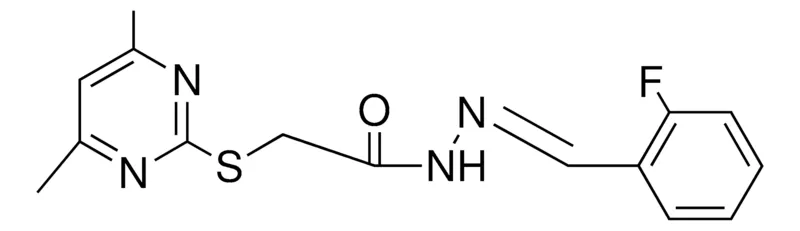 Sigma-Aldrich 2-(4,6-DIMETHYL-PYRIMIDIN-2-YLSULFANYL)-ACETIC ACID (2-F-BENZYLIDENE)-HYDRAZIDE,AldrichCPR