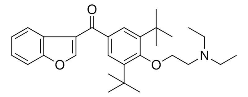 Sigma-Aldrich 1-BENZOFURAN-3-YL(3,5-DITERT-BUTYL-4-(2-(DIETHYLAMINO)ETHOXY)PHENYL)METHANONE,AldrichCPR