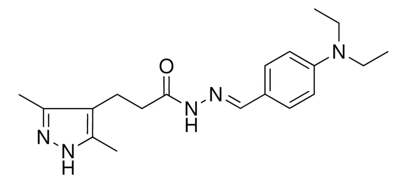 Sigma-Aldrich 3(3,5-DI-ME-1H-PYRAZOL-4-YL)PROPIONIC ACID (4-DIETHYLAMINO-BENZYLIDENE)HYDRAZIDE,AldrichCPR