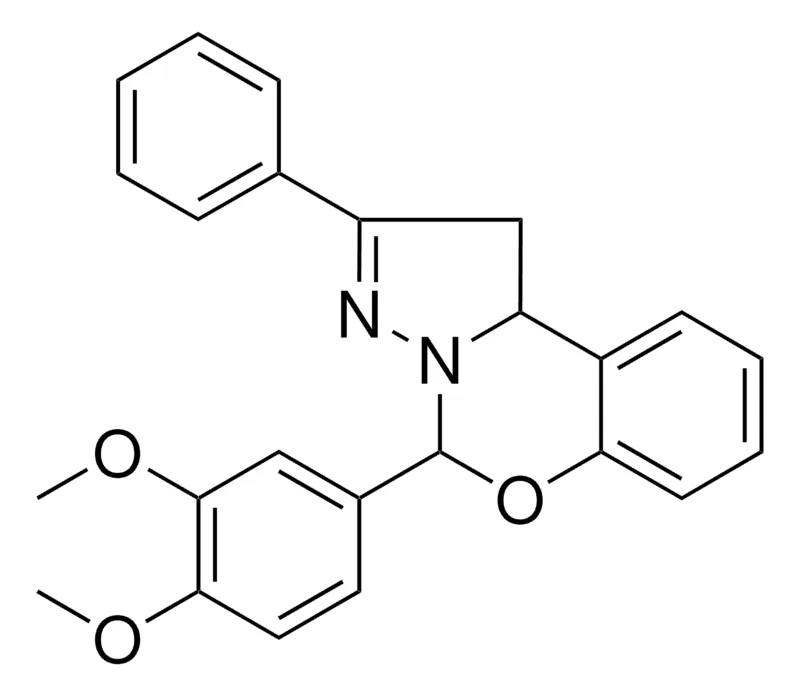 Sigma-Aldrich 4-(3,4-DIMETHOXY-PH)-2-PH-1,9B-DIHYDRO-5-OXA-3,3A-DIAZA-CYCLOPENTA(A)NAPHTHALENE,AldrichCPR