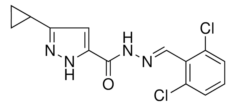 Sigma-Aldrich 5-CYCLOPROPYL-2H-PYRAZOLE-3-CARBOXYLIC ACID (2,6-DICHLORO-BENZYLIDENE)-HYDRAZIDE，AldrichCPR