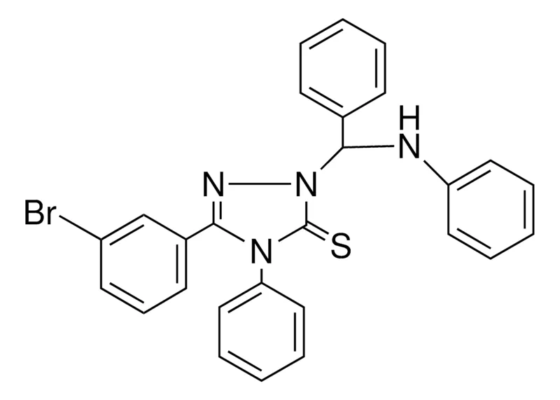 Sigma-Aldrich 5-(3-BR-PH)-4-PH-2-(PH-PHENYLAMINO-METHYL)-2,4-DIHYDRO-(1,2,4)TRIAZOLE-3-THIONE,AldrichCPR