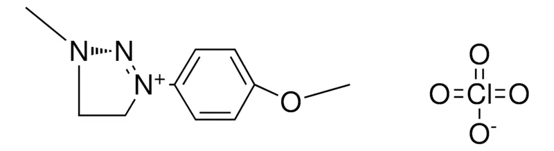 Sigma-Aldrich 4,5-DIHYDRO-1-(4-METHOXYPHENYL)-3-METHYL-1H-1,2,3-TRIAZOLIUM PERCHLORATE,AldrichCPR