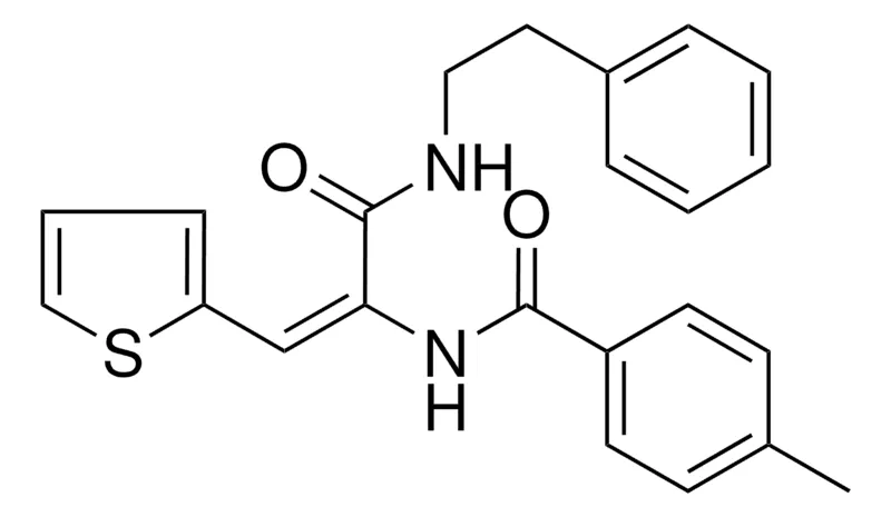 Sigma-Aldrich 4-METHYL-N-(1-PHENETHYLCARBAMOYL-2-THIOPHEN-2-YL-VINYL)-BENZAMIDE,AldrichCPR