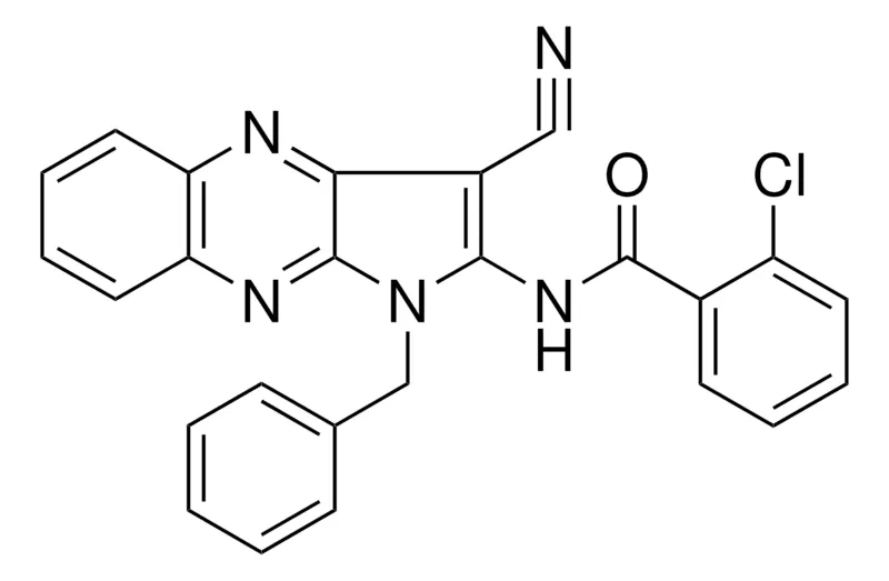 Sigma-Aldrich N-(1-BENZYL-3-CYANO-1H-PYRROLO(2,3-B)QUINOXALIN-2-YL)-2-CHLOROBENZAMIDE,AldrichCPR