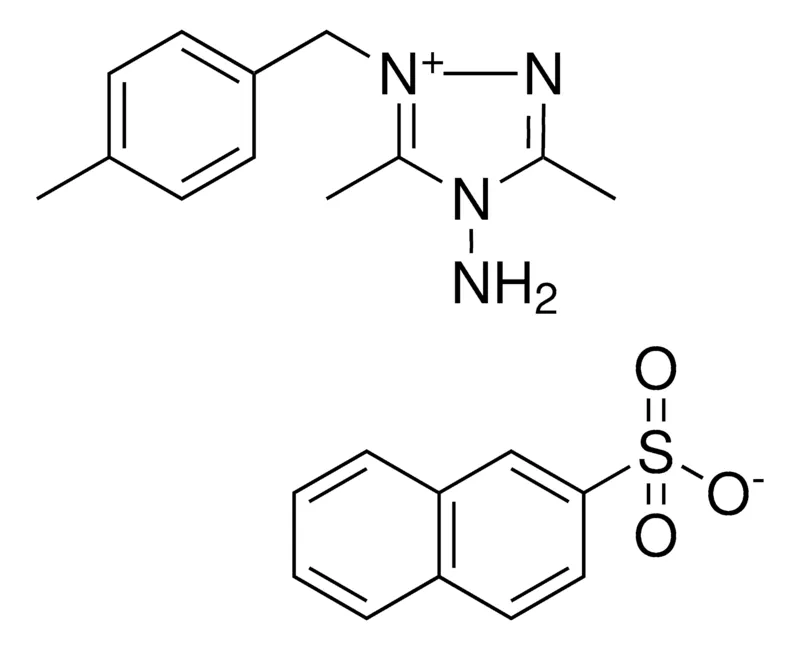 Sigma-Aldrich 4-AMINO-3,5-DI-ME-1-(4-ME-BZL)-4H-(1,2,4)TRIAZOL-1-IUM, NAPHTHALENE-2-SULFONATE,AldrichCPR
