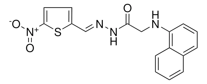 Sigma-Aldrich 2-(NAPHTHALEN-1-YLAMINO)-ACETIC ACID (5-NITRO-THIOPHEN-2-YLMETHYLENE)-HYDRAZIDE,AldrichCPR