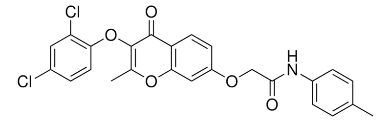 Sigma-Aldrich 2-(3-(2,4-DICHLORO-PHENOXY)-2-ME-4-OXO-4H-CHROMEN-7-YLOXY)-N-P-TOLYL-ACETAMIDE,AldrichCPR