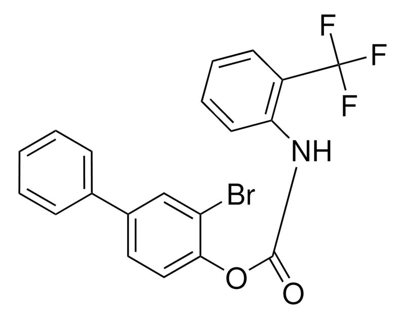 Sigma-Aldrich (2-BROMO-4-PHENYL)PHENYL N-(2-(TRIFLUOROMETHYL)PHENYL)CARBAMATE,AldrichCPR